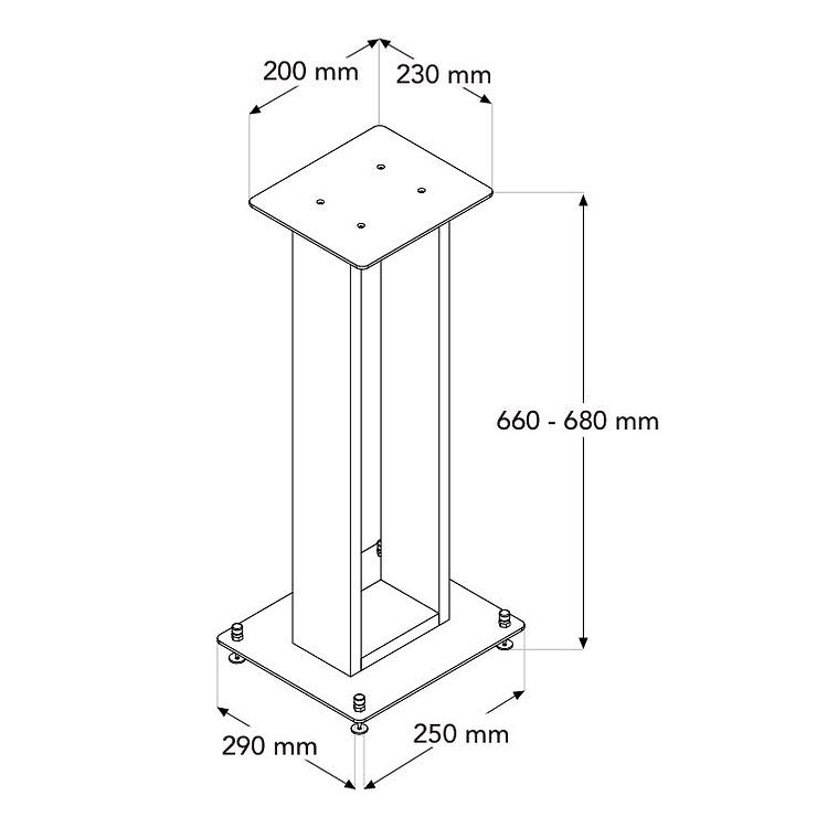 Norstone Alva Plus Högtalarstativ, valnöt