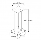 Norstone Alva Plus Högtalarstativ, valnöt Norstone Alva Plus Högtalarstativ, valnöt