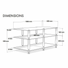 Norstone Bergen AV 2, TV/media-bänk mattsvart Norstone Bergen AV 2, TV/media-bänk mattsvart