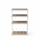 Norstone Esse Hifi Vinyl, mattvit med ekhyllor & vinylfack Norstone Esse Hifi Vinyl, mattvit med ekhyllor & vinylfack