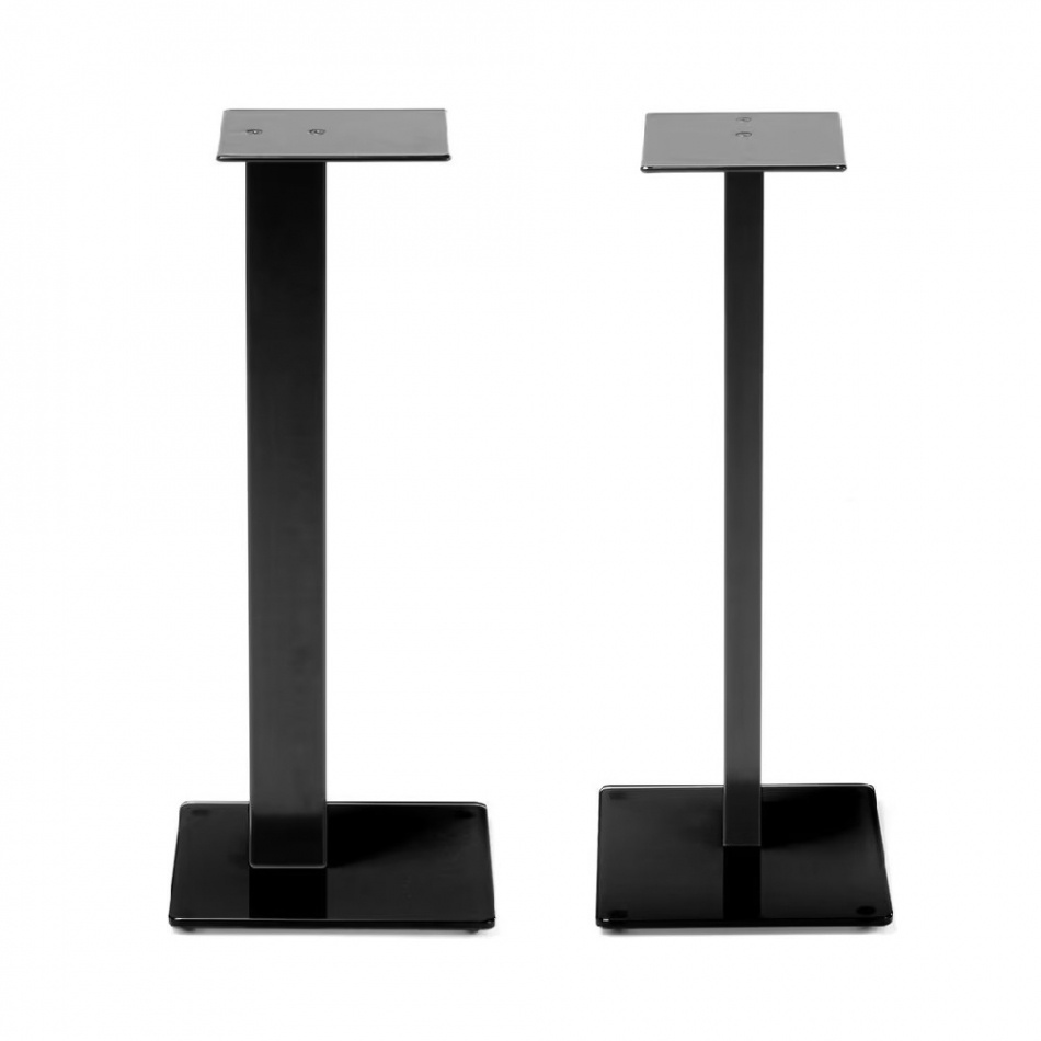 Norstone Esse Stand högtalarstativ 61 cm, mattsvart par med svart fot