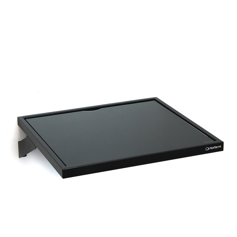 NorStone Esse WS vägghylla för skivspelare & elektronik, svart