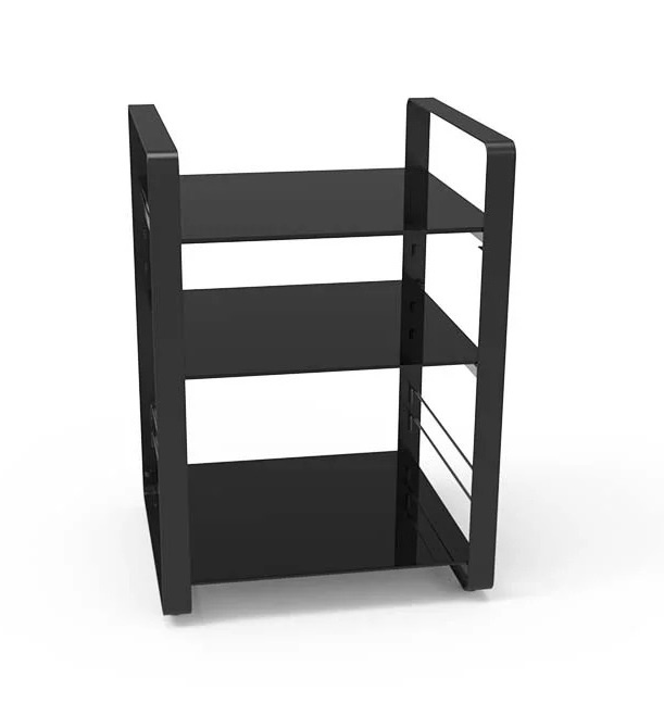 Norstone Loft Central, svart med svarta hyllplan