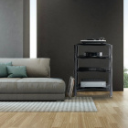 Norstone Slender Hifi stereorack, Gunmetal Grey Norstone Slender Hifi stereorack, Gunmetal Grey