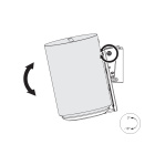 Norstone Sonos Era 100 WM tiltbart väggfäste , svart styck Norstone Sonos Era 100 WM tiltbart väggfäste , svart styck