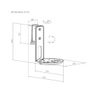 Norstone Sonos Era 100 WM tiltbart väggfäste , vitt styck Norstone Sonos Era 100 WM tiltbart väggfäste , vitt styck