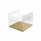 NorStone Vinyl L PR, förvaring av vinylskivor bambu/plexiglas NorStone Vinyl L PR, förvaring av vinylskivor bambu/plexiglas