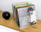 NorStone Vinyl L PR, förvaring av vinylskivor bambu/plexiglas NorStone Vinyl L PR, förvaring av vinylskivor bambu/plexiglas
