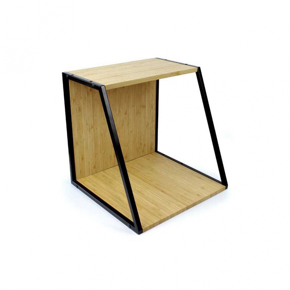 NorStone Vinyl LP Case, förvaring av vinylskivor bambu/svart