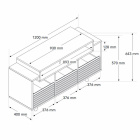 NorStone Oslo Vinyl 1200 mediabänk för skivspelare & elektronik, valnöt/svart NorStone Oslo Vinyl 1200 mediabänk för skivspelare & elektronik, valnöt/svart