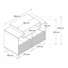 NorStone Oslo Vinyl 800 mediabänk för skivspelare & elektronik, ljus ek/vit NorStone Oslo Vinyl 800 mediabänk för skivspelare & elektronik, ljus ek/vit
