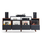 NorStone Oslo Vinyl 1600 mediabänk för skivspelare & elektronik, valnöt/svart NorStone Oslo Vinyl 1600 mediabänk för skivspelare & elektronik, valnöt/svart