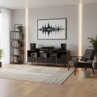 NorStone Oslo Vinyl 1600 mediabänk för skivspelare & elektronik, valnöt/svart NorStone Oslo Vinyl 1600 mediabänk för skivspelare & elektronik, valnöt/svart