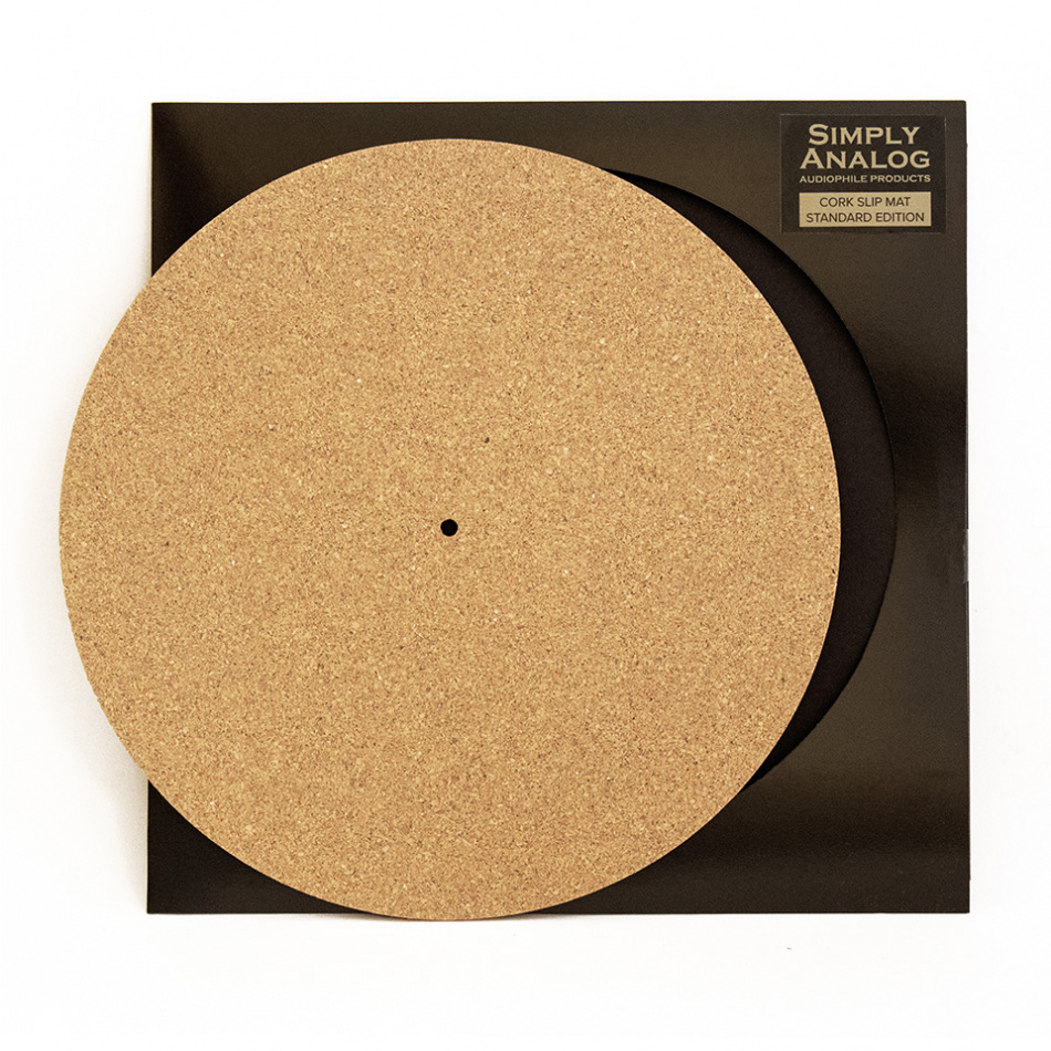 Simply Analog Cork Slipmat Standard Edition, korkmatta för vinylspelare
