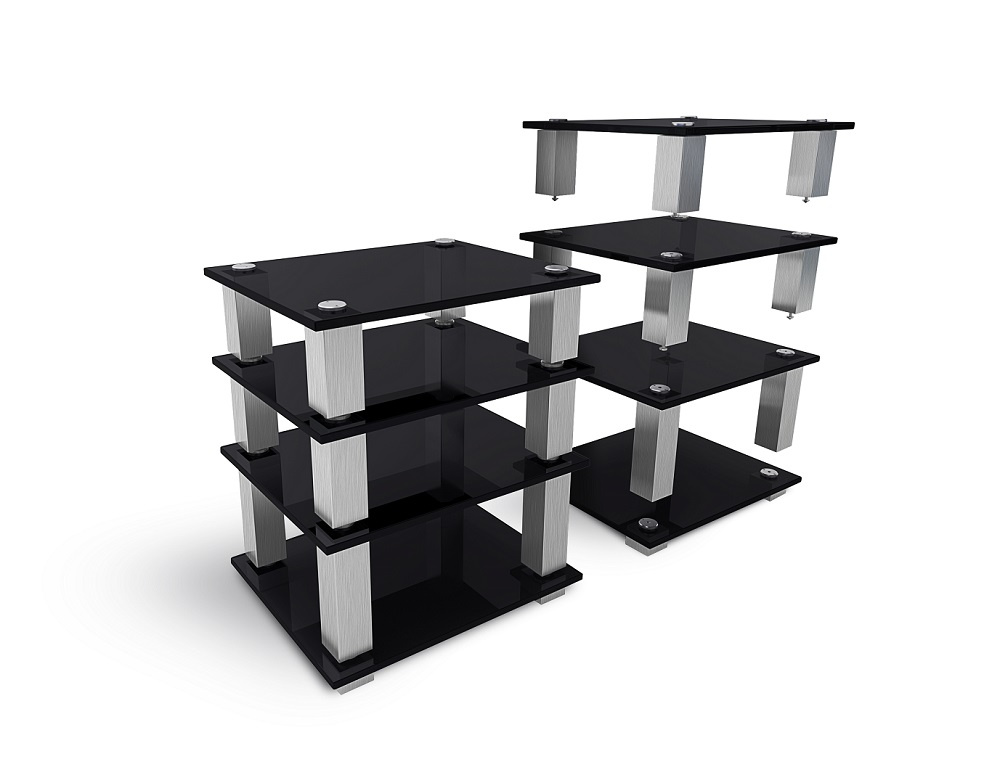 Norstone Square HiFi, rack med fyra hyllplan