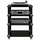 Norstone Stäbbl Hifi stereobänk, mattsvart Norstone Stäbbl Hifi stereobänk, mattsvart