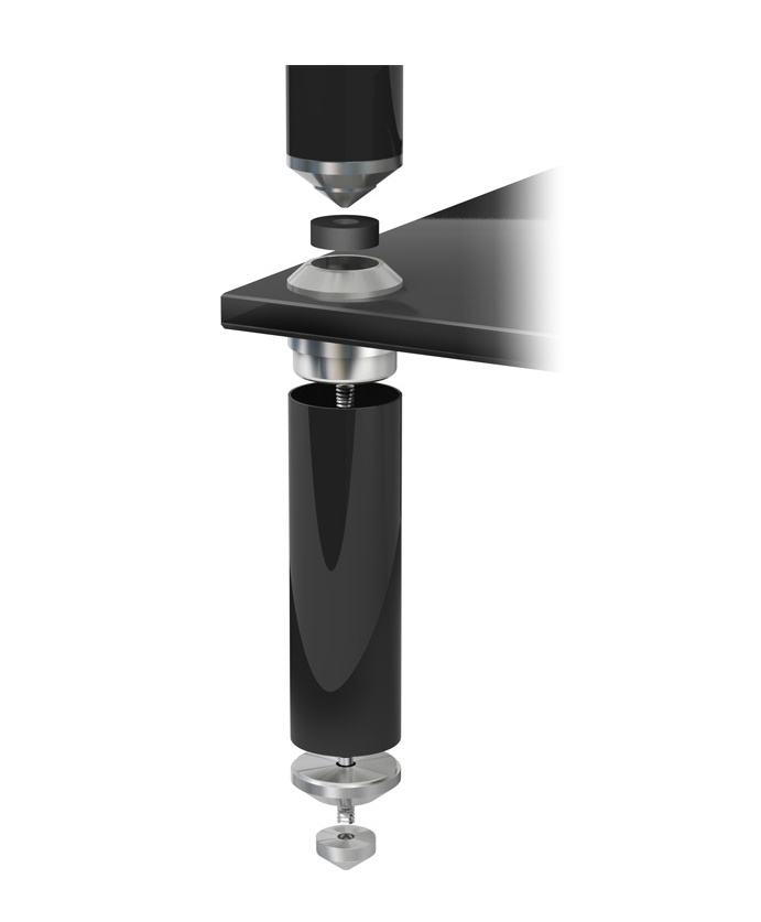 Norstone Stäbbl Hifi stereobänk, mattsvart