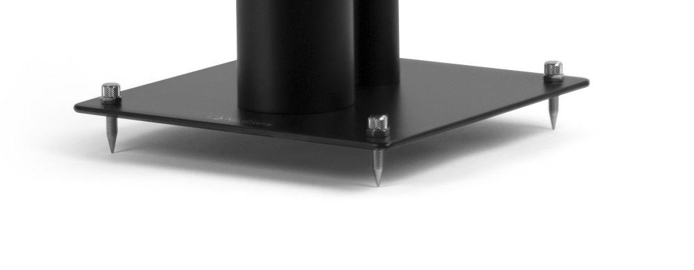 Norstone Stylum 1, mattsvarta högtalarstativ 50 cm höga