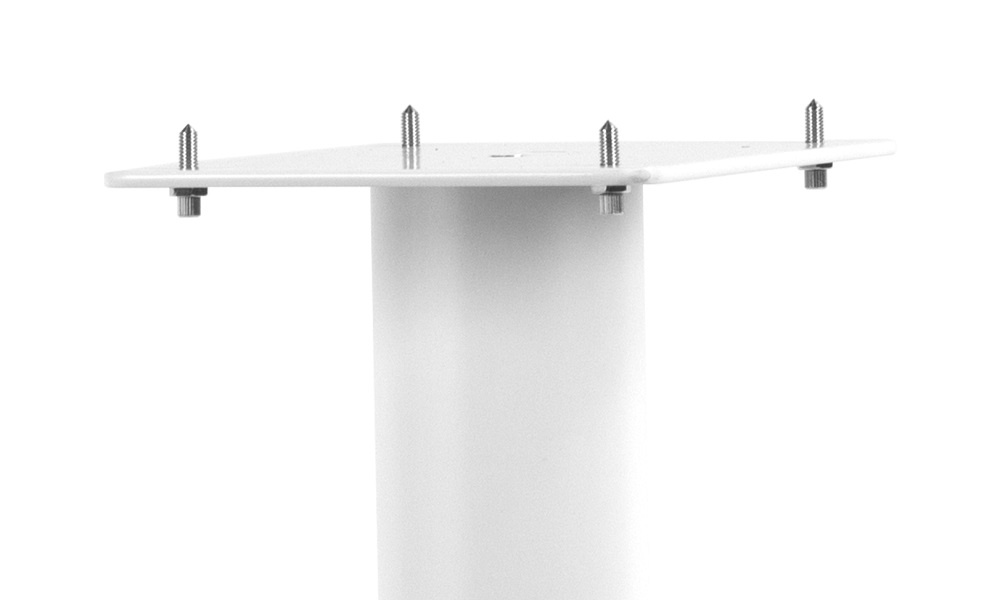 Norstone Stylum 1, mattvita högtalarstativ 50 cm höga