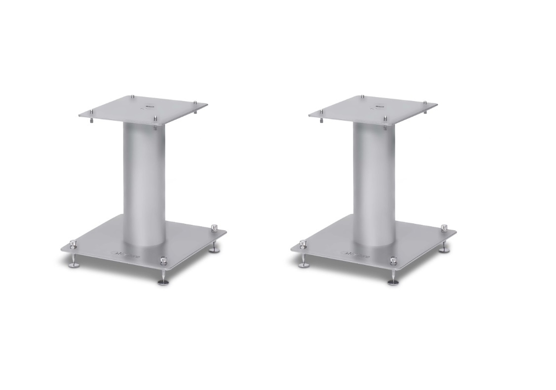 Norstone Stylum S, silver högtalarstativ 20 cm höga