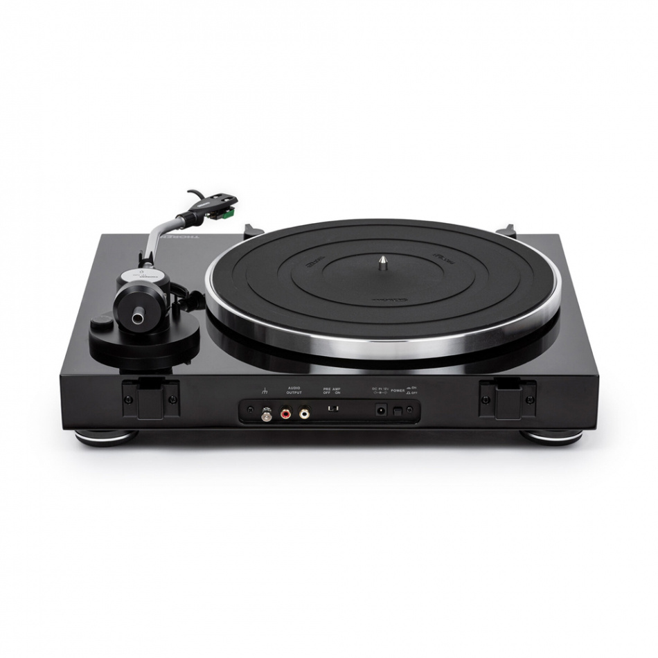 Thorens TD 204 skivspelare med Audio Technica AT95E-pickup, svart