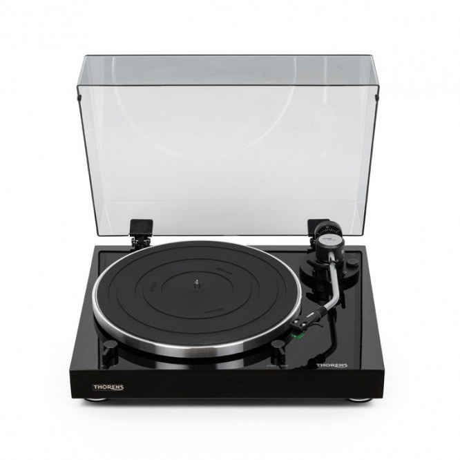 Thorens TD 204 skivspelare med Audio Technica AT95E-pickup, svart