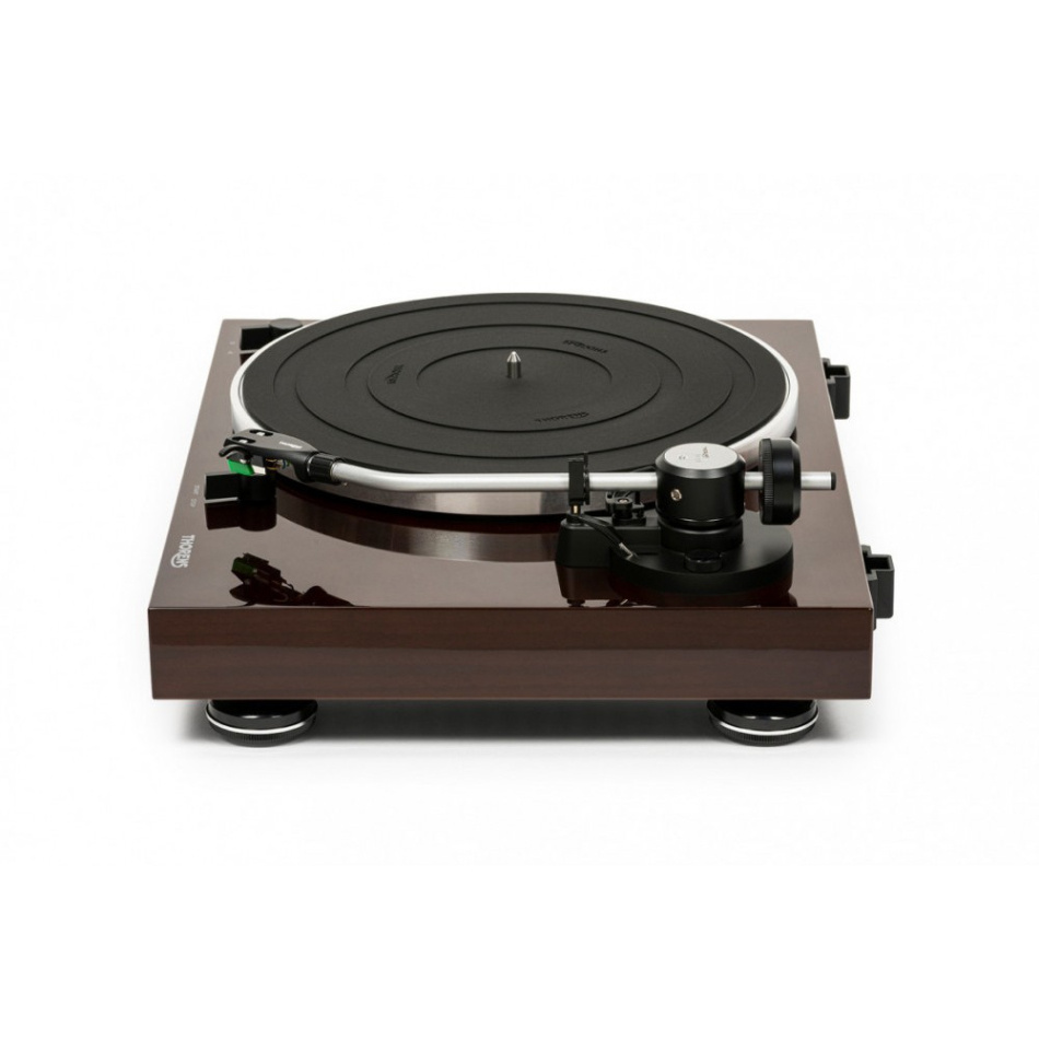 Thorens TD 204 skivspelare med Audio Technica AT95E-pickup, valnöt