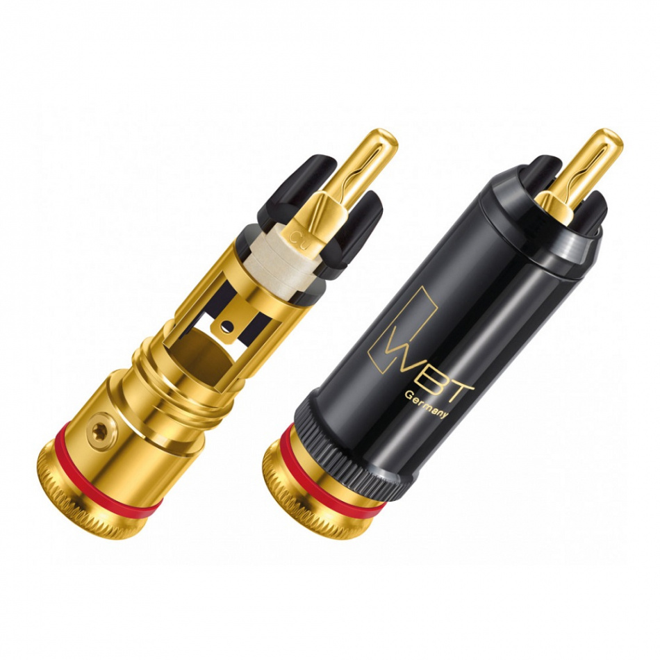 WBT-0102Cu Nextgen RCA-kontakt röd färgmärkning, styck