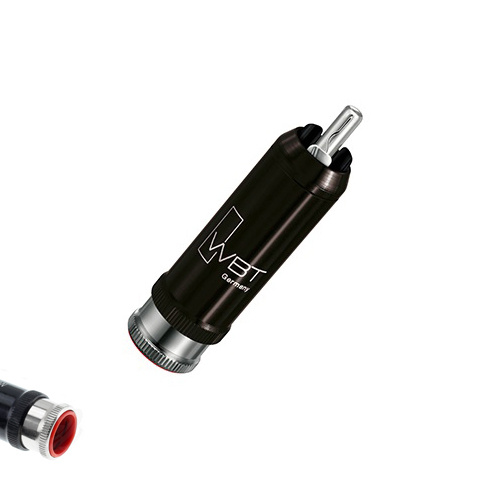 WBT-0110Ag Nextgen RCA-kontakt 75 Ohm röd färgmärkning, styck
