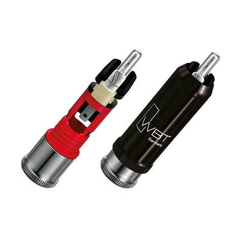 WBT-0110Ag Nextgen RCA-kontakt 75 Ohm röd färgmärkning, styck