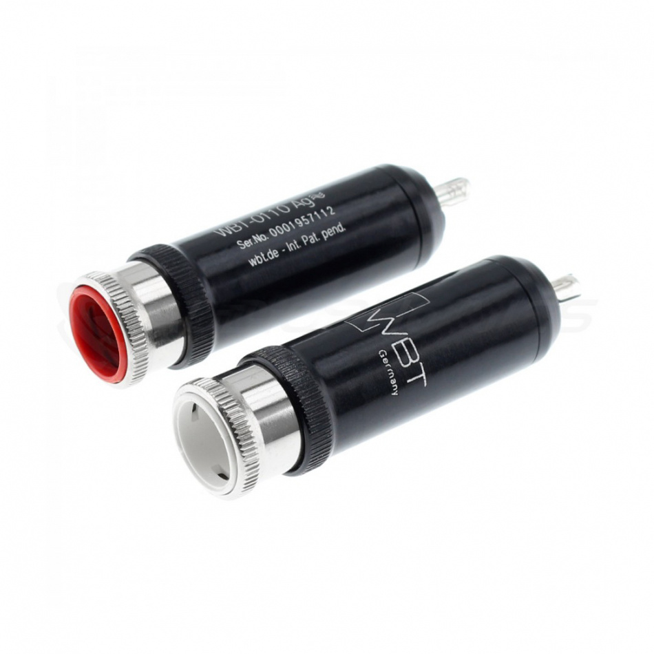 WBT-0110Ag Nextgen RCA-kontakt 75 Ohm röd färgmärkning, styck