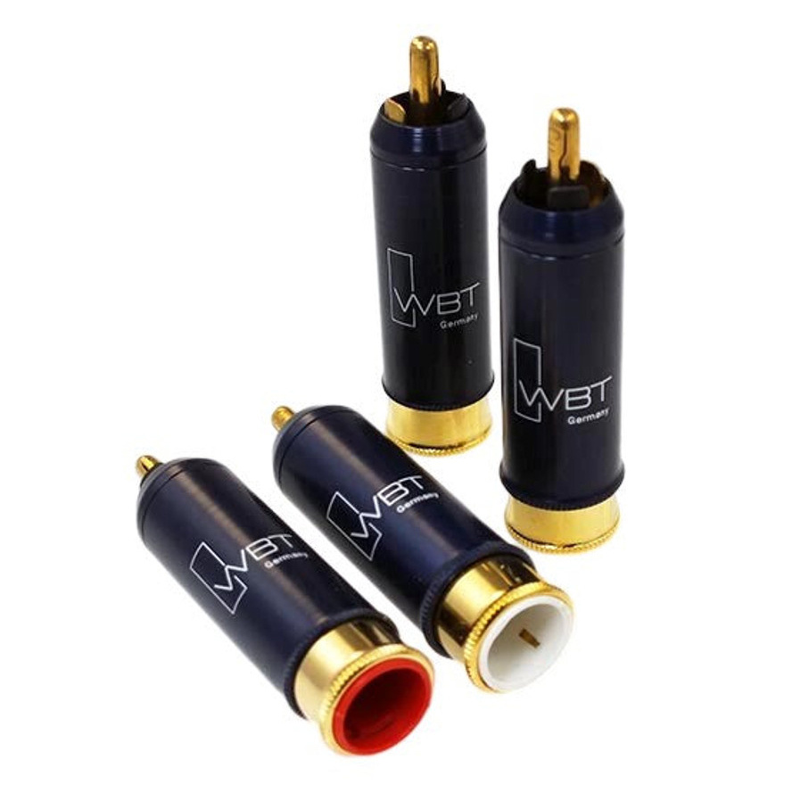 WBT-0110Cu Nextgen RCA-kontakt 75 Ohm vit färgmärkning, styck