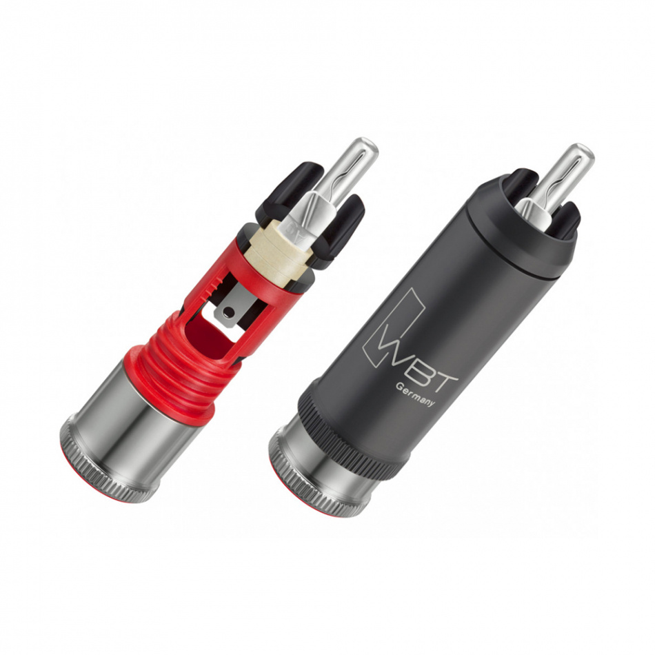 WBT-0114Ag Nextgen RCA-kontakt röd färgmärkning, styck