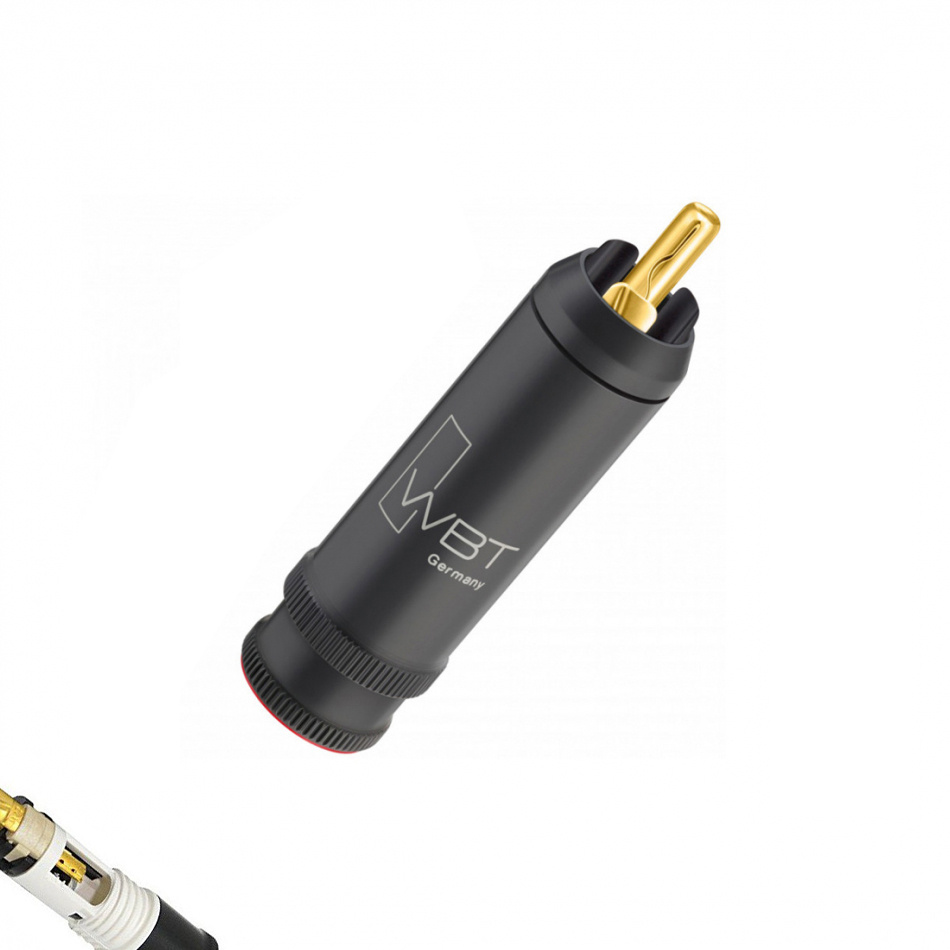 WBT-0114Cu Nextgen RCA-kontakt med vit färgmärkning, styck