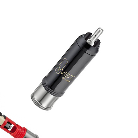 WBT-0152Ag Nextgen RCA-kontakt röd färgmärkning, styck