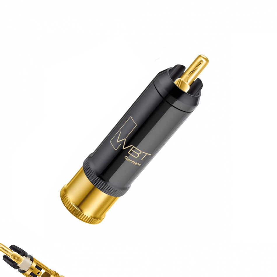 WBT-0152Cu Nextgen RCA-kontakt vit färgmärkning, styck