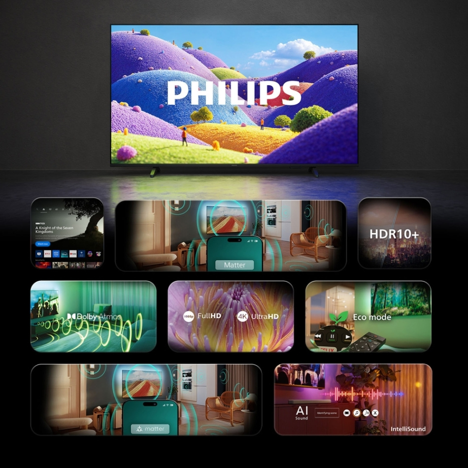 Philips 75PUS7001/12, 4K LED-TV med Titan OS