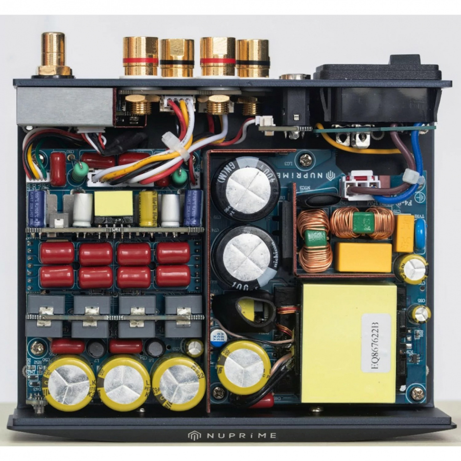 NuPrime STA-100 kompakt stereoslutsteg, svart