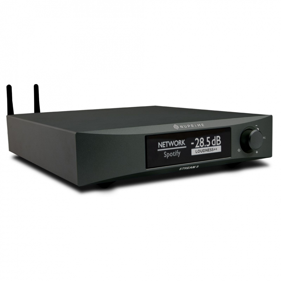 NuPrime Omnia Stream-9 nätverksspelare med AirPlay 2, svart