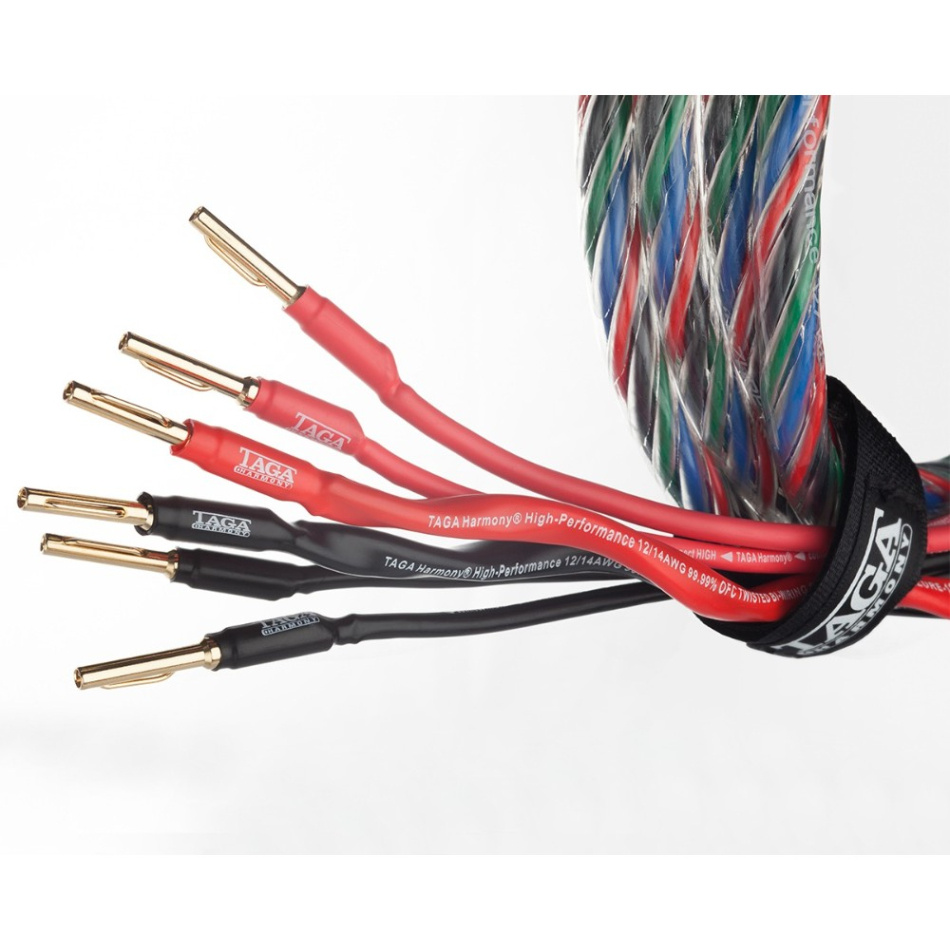 TAGA Harmony Azure 14/12 Biwire Högtalarkabel Stereopar, 2x3 meter