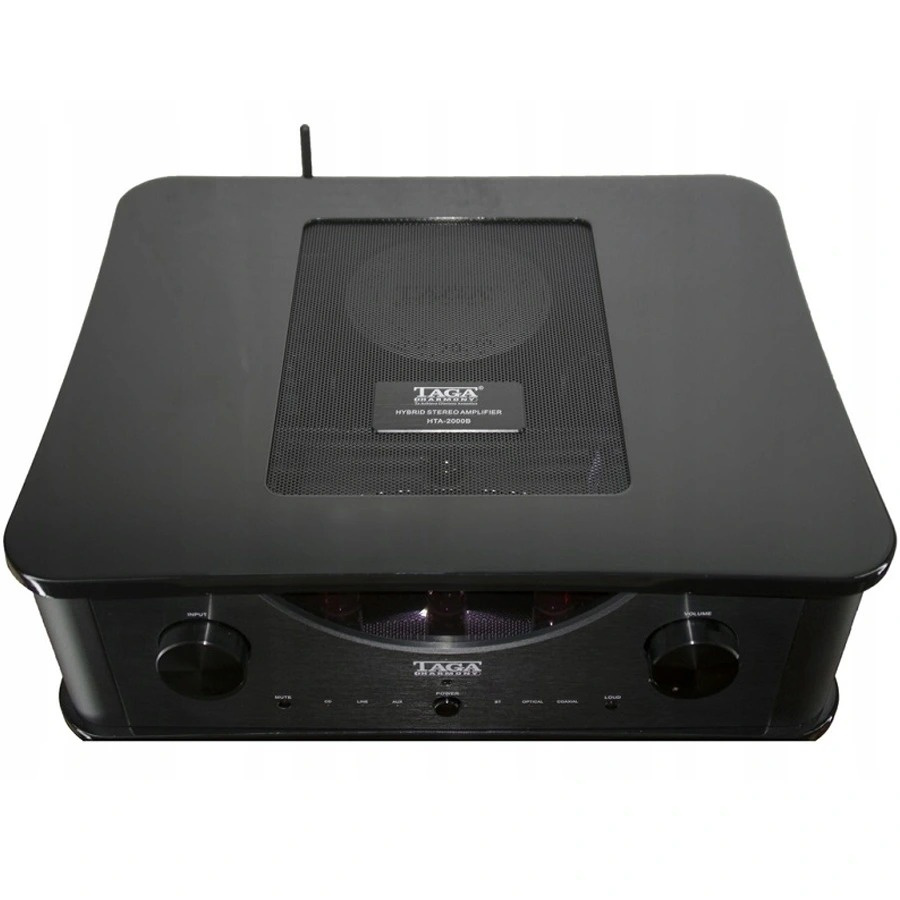 TAGA Harmony HTA-2000B v2 rörbestyckad stereoförstärkare med Bluetooth & DAC, svart