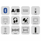 TAGA Harmony HTA-2000B v2 rörbestyckad stereoförstärkare med Bluetooth & DAC, svart TAGA Harmony HTA-2000B v2 rörbestyckad stereoförstärkare med Bluetooth & DAC, svart