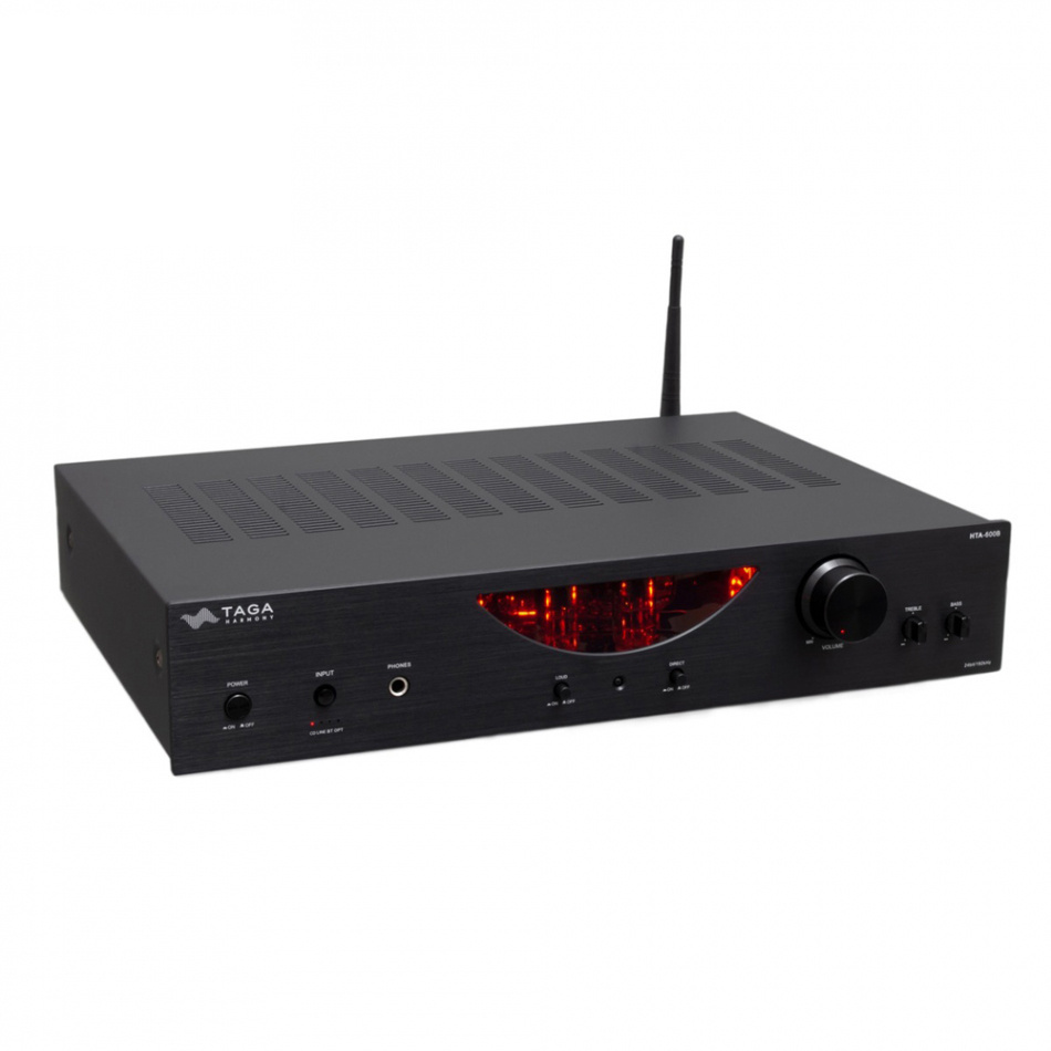 TAGA Harmony HTA-600B rörbestyckad stereoförstärkare med Bluetooth, svart