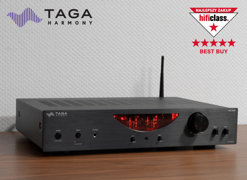 TAGA Harmony HTA-600B rörbestyckad stereoförstärkare med Bluetooth, svart