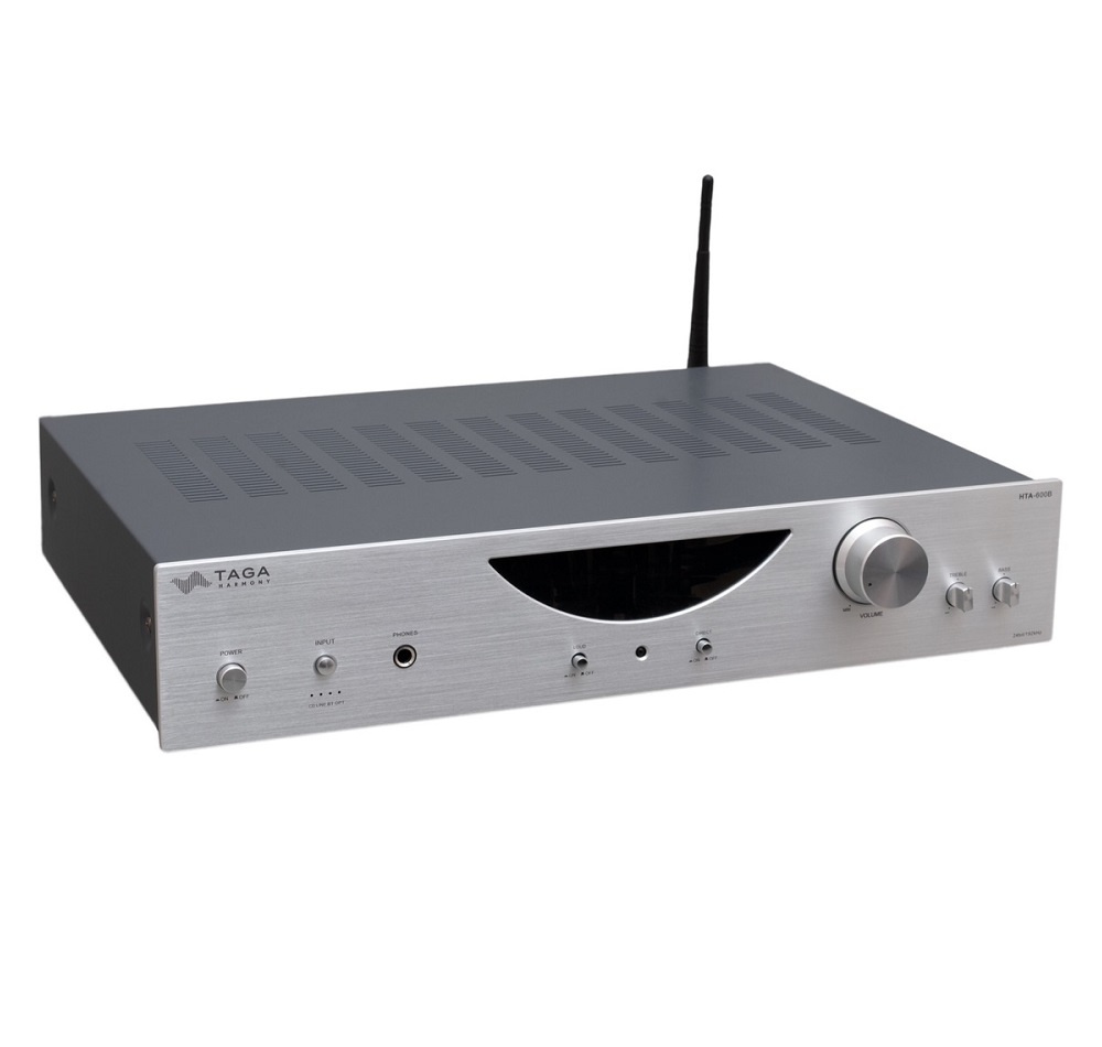 TAGA Harmony HTA-600B rörbestyckad stereoförstärkare med Bluetooth, silver