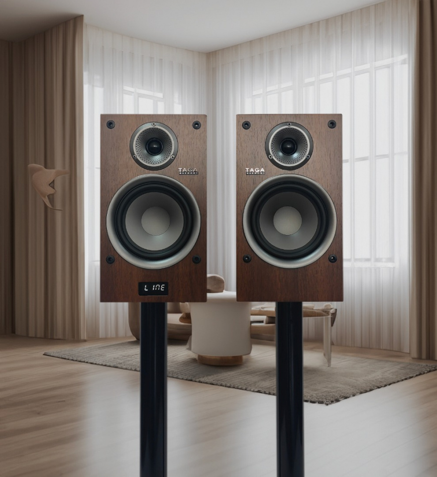 TAGA Harmony TAV-500B v2 aktiva stereohögtalare med Bluetooth, wenge par