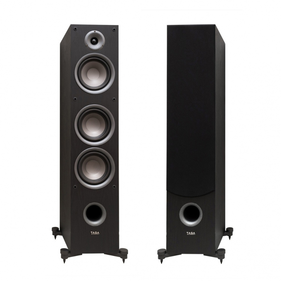 Taga Harmony TAV-607F golvhögtalare, svart par