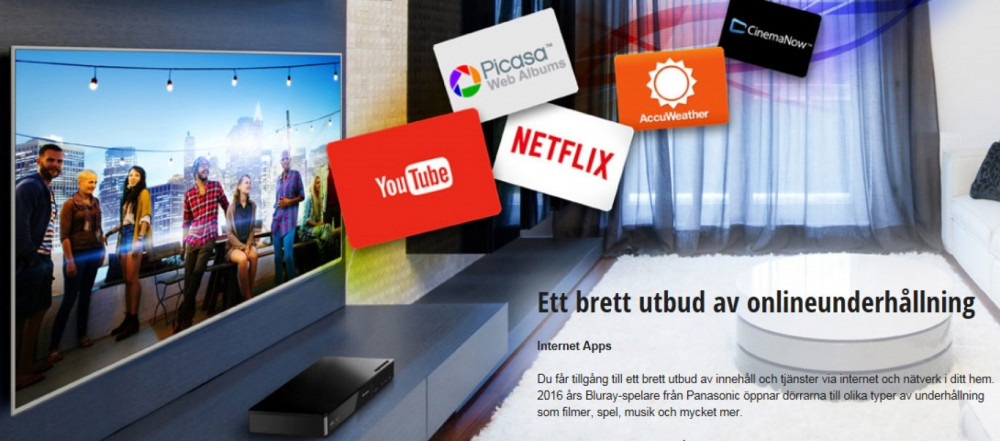 Panasonic DMP-BDT383EG Bluray-spelare