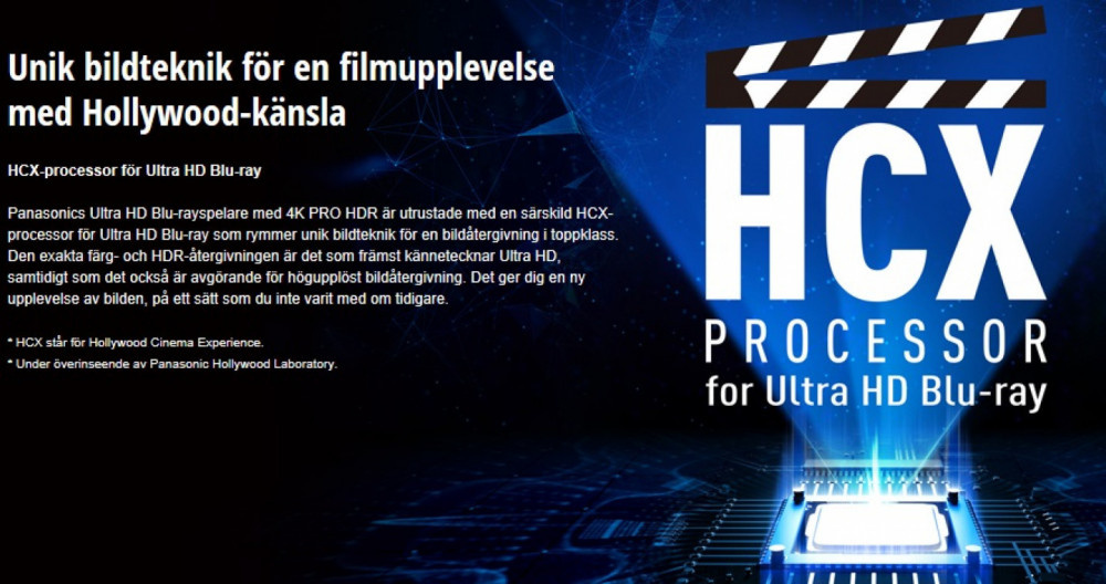 Panasonic DP-UB820 Ultra HD Bluray-spelare med HCX-processor