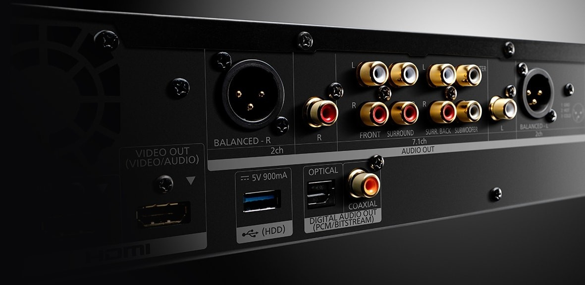 Panasonic DP-UB9000 AG1 Ultra HD BluRay-spelare med XLR-stereoutgång